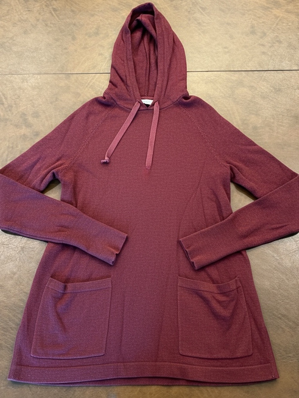 Dakini Dusty Rose Hooded Tunic with Front Pockets Size XS